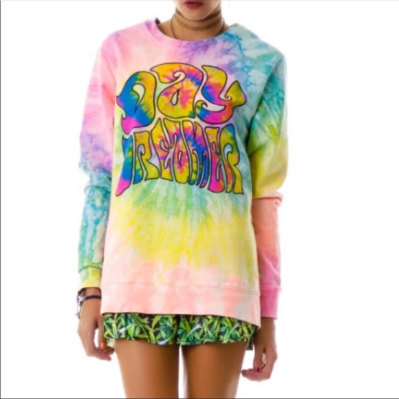UNIF Tops - UNIF Day Dreamer Tie Dye Sweatshirt RARE, Sz Med